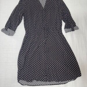 Navy and pink LOFT outlet Dress (Medium)